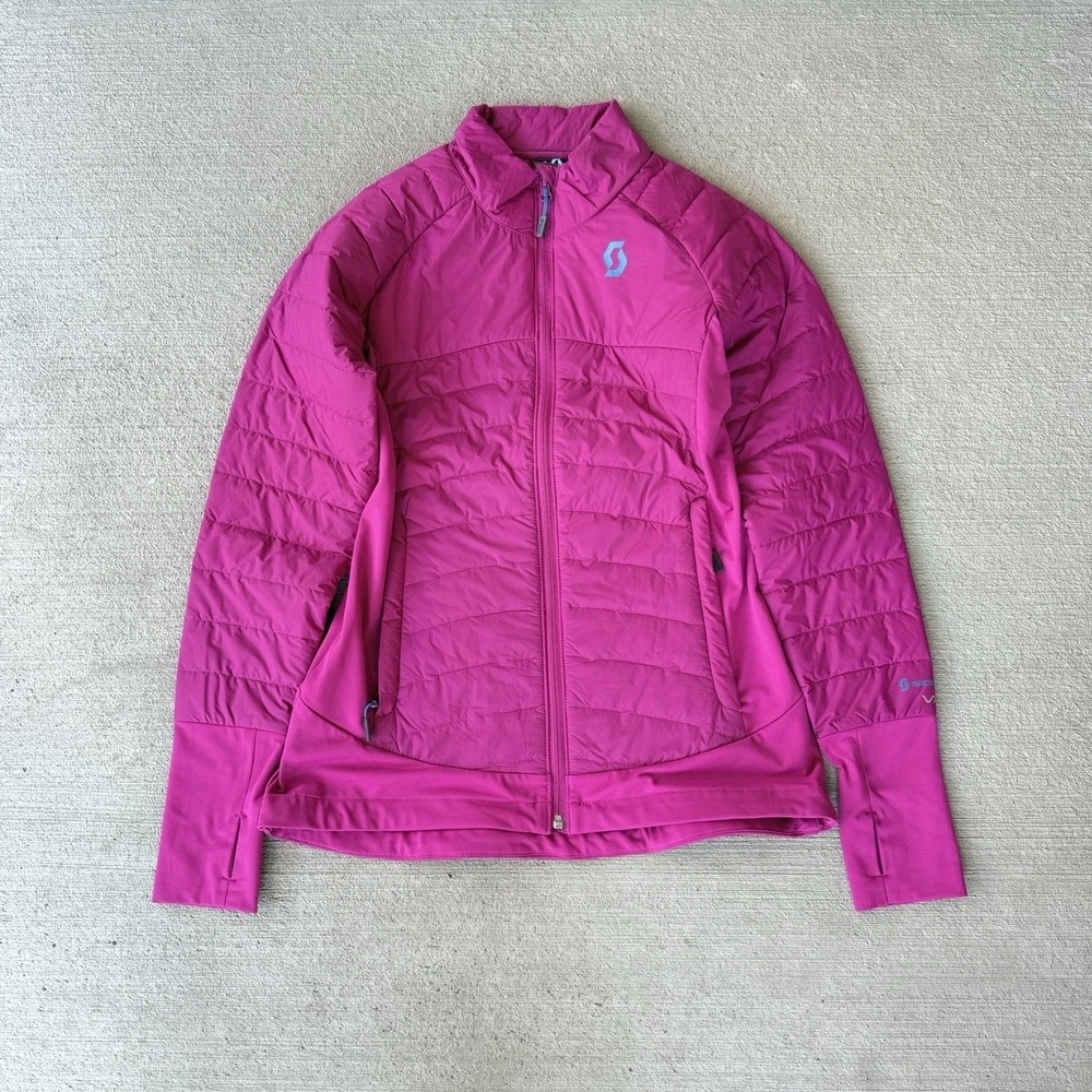 Scott Women's Insulated Jacket S Pink Full Zip Lightweight Activewear Outdoor